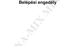 Belépési engedély (200 /lapos) 1