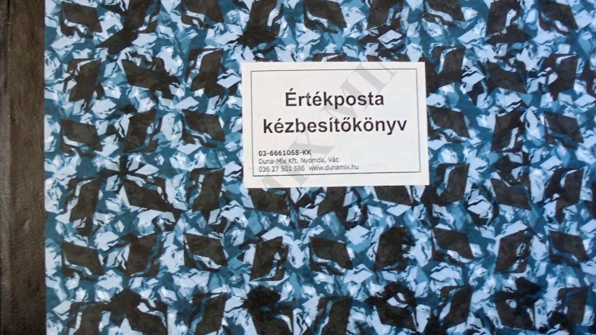 Értékposta kézbesítő könyv