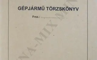 Gépjármű törzskönyv 1