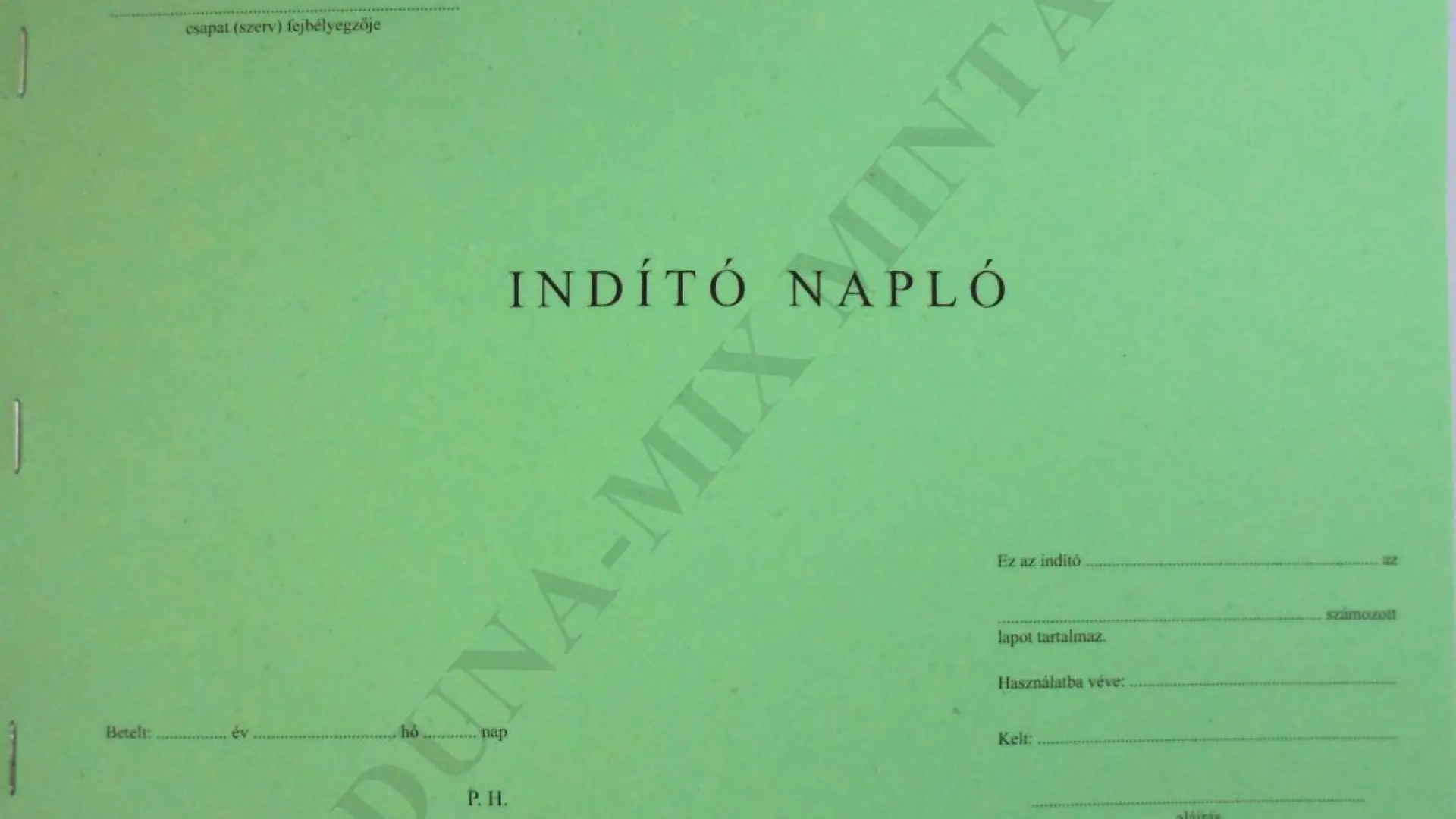 Indítónapló