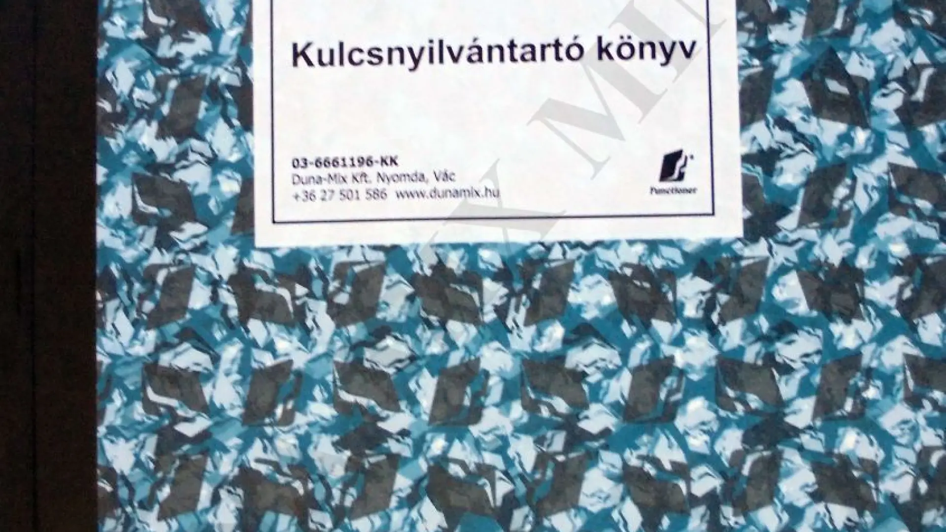 Kulcsnyilvántartó könyv