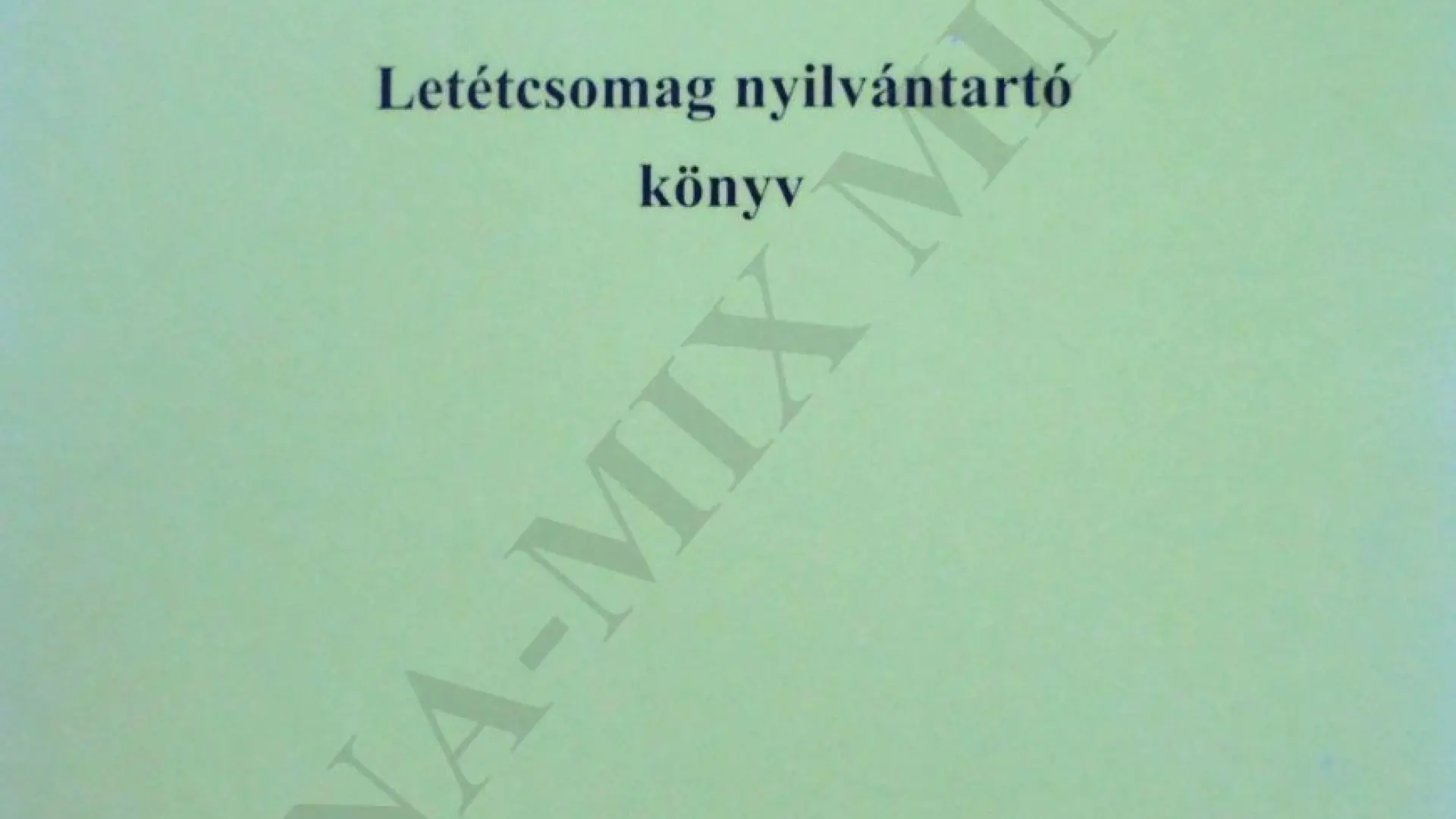 Letéti csomagnyilvántartó