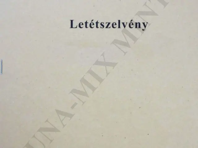 Letéti szelvény