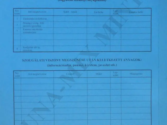 Tartalomjegyk. fogy. szem. ag. Tasak