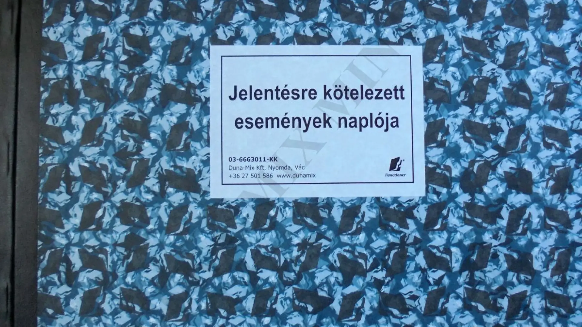 Rendk/ívüli esemény jelentési napló