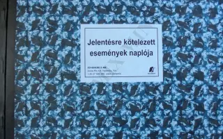 Rendk/ívüli esemény jelentési napló 1