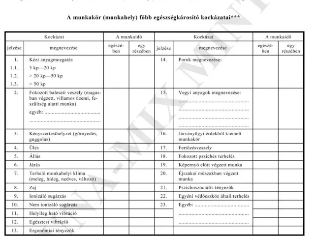 4. sz. függ. Beutalás orvosi alkalmassági vizsgálatra
