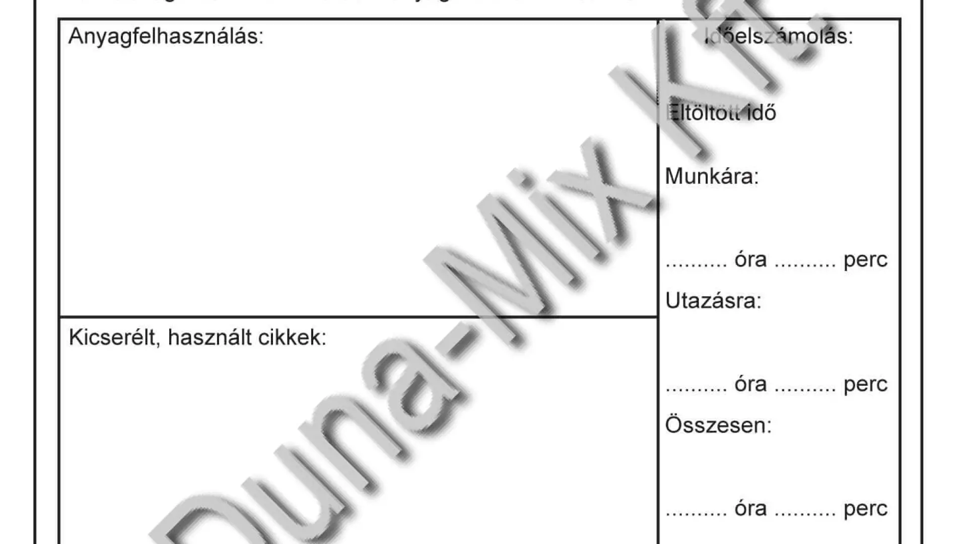 Munkajegy