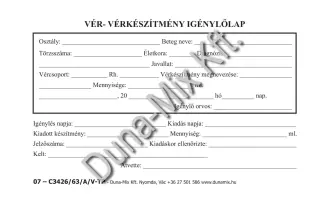 Vérigénylő 1
