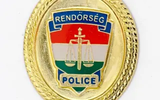 Szolgálati sapkajelvény, (ellipszis) arany [R] 1